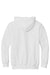 Gildan 18500B/G185B Youth Pill Resistant Hooded Sweatshirt Hoodie w/ Pouch Pocket White Flat Back