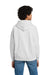 Gildan 18500B/G185B Youth Pill Resistant Hooded Sweatshirt Hoodie w/ Pouch Pocket White Model Back