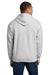 Gildan 18500/G185 Mens Pill Resistant Hooded Sweatshirt Hoodie w/ Pouch Pocket Ash Grey Model Back