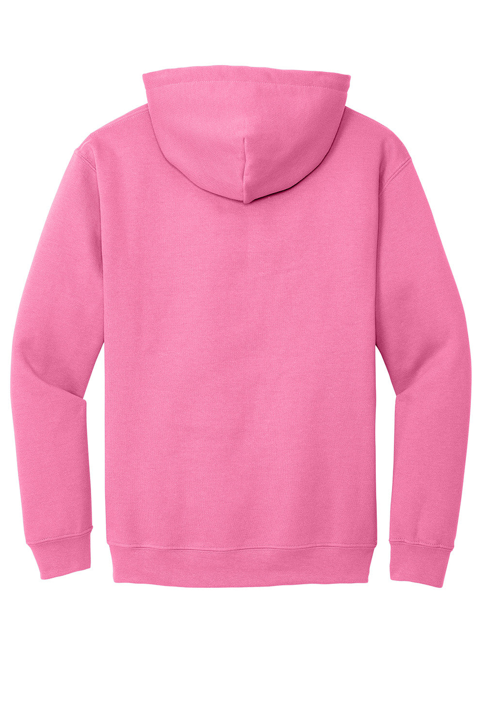 Gildan 18500/G185 Mens Pill Resistant Hooded Sweatshirt Hoodie w/ Pouch Pocket Azalea Pink Flat Back