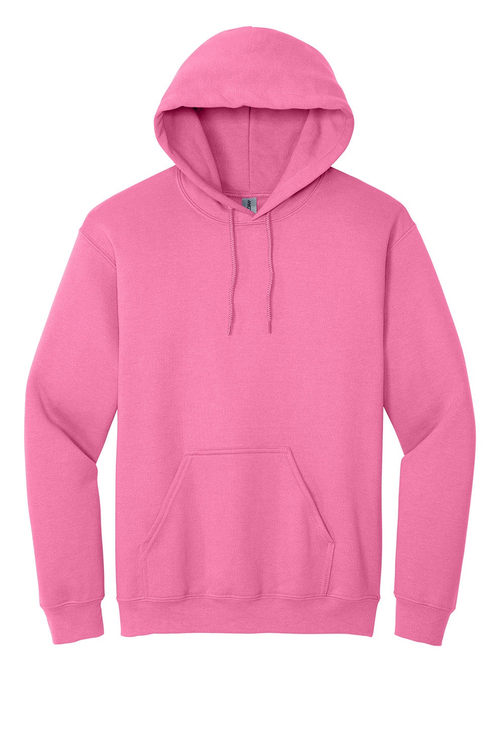 Gildan 18500/G185 Mens Pill Resistant Hooded Sweatshirt Hoodie w/ Pouch Pocket Azalea Pink Flat Front