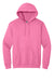 Gildan 18500/G185 Mens Pill Resistant Hooded Sweatshirt Hoodie w/ Pouch Pocket Azalea Pink Flat Front