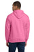 Gildan 18500/G185 Mens Pill Resistant Hooded Sweatshirt Hoodie w/ Pouch Pocket Azalea Pink Model Back