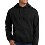 Gildan Mens Pill Resistant Hooded Sweatshirt Hoodie w/ Pouch Pocket - Black