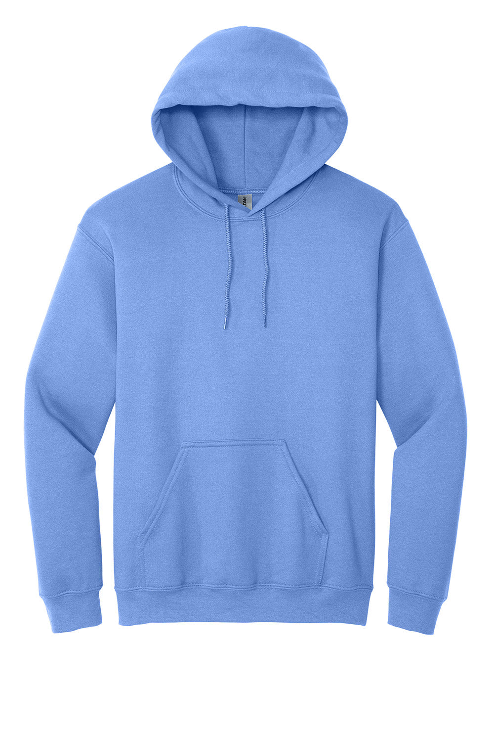 Gildan 18500/G185 Mens Pill Resistant Hooded Sweatshirt Hoodie w/ Pouch Pocket Carolina Blue Flat Front