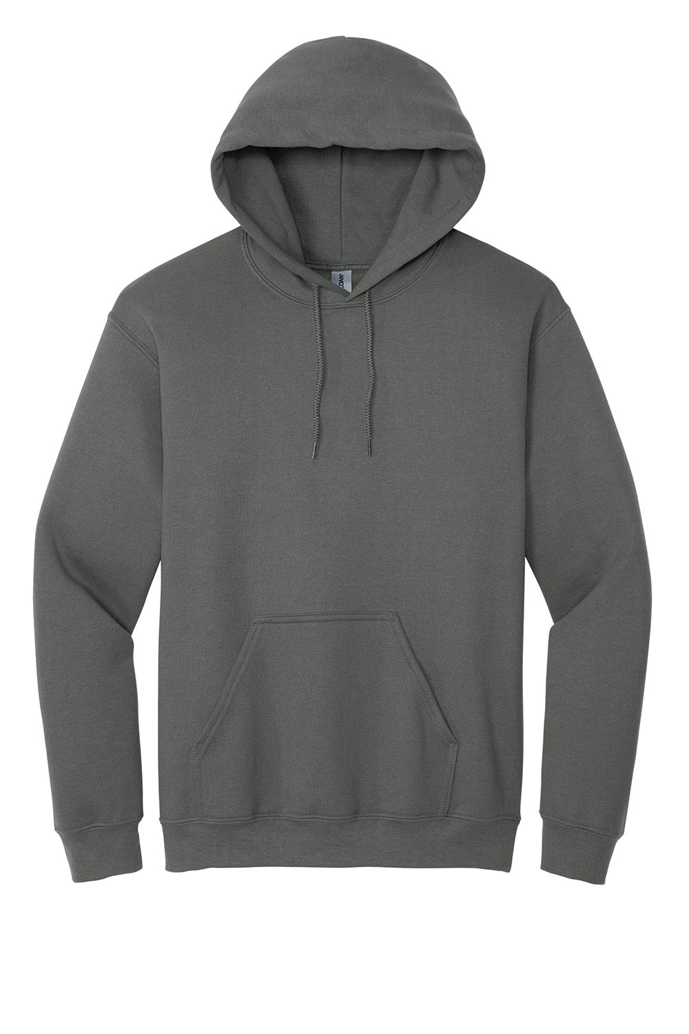 Gildan 18500/G185 Mens Pill Resistant Hooded Sweatshirt Hoodie w/ Pouch Pocket Charcoal Grey Flat Front