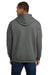 Gildan 18500/G185 Mens Pill Resistant Hooded Sweatshirt Hoodie w/ Pouch Pocket Charcoal Grey Model Back