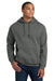 Gildan 18500/G185 Mens Pill Resistant Hooded Sweatshirt Hoodie w/ Pouch Pocket Charcoal Grey Model Front