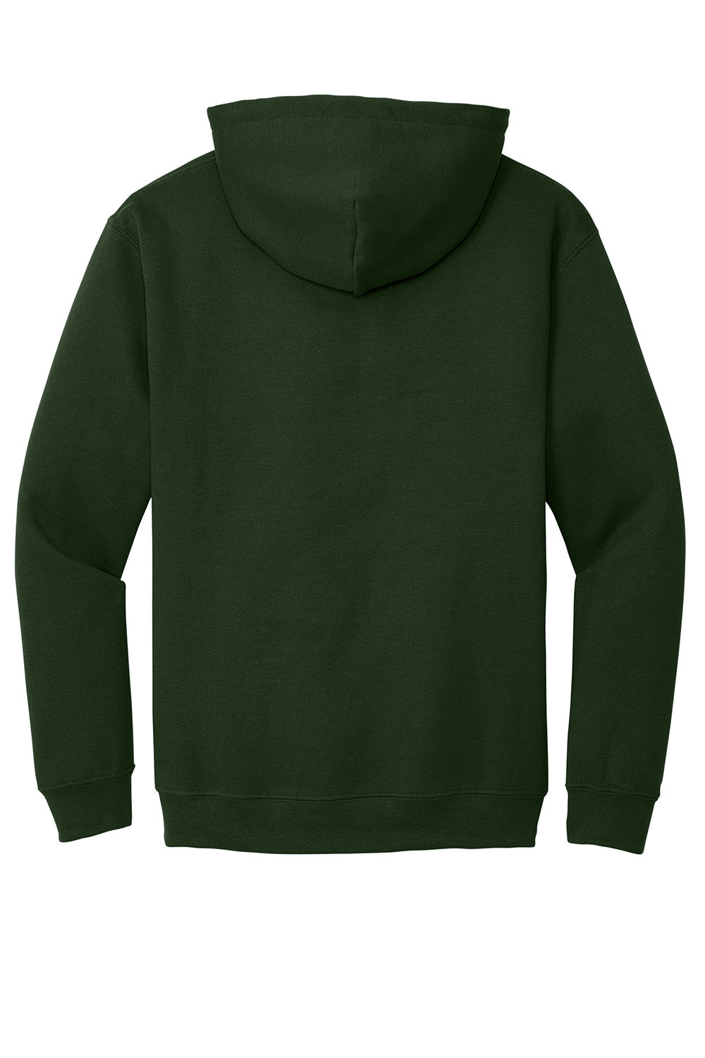 Gildan 18500/G185 Mens Pill Resistant Hooded Sweatshirt Hoodie w/ Pouch Pocket Forest Green Flat Back