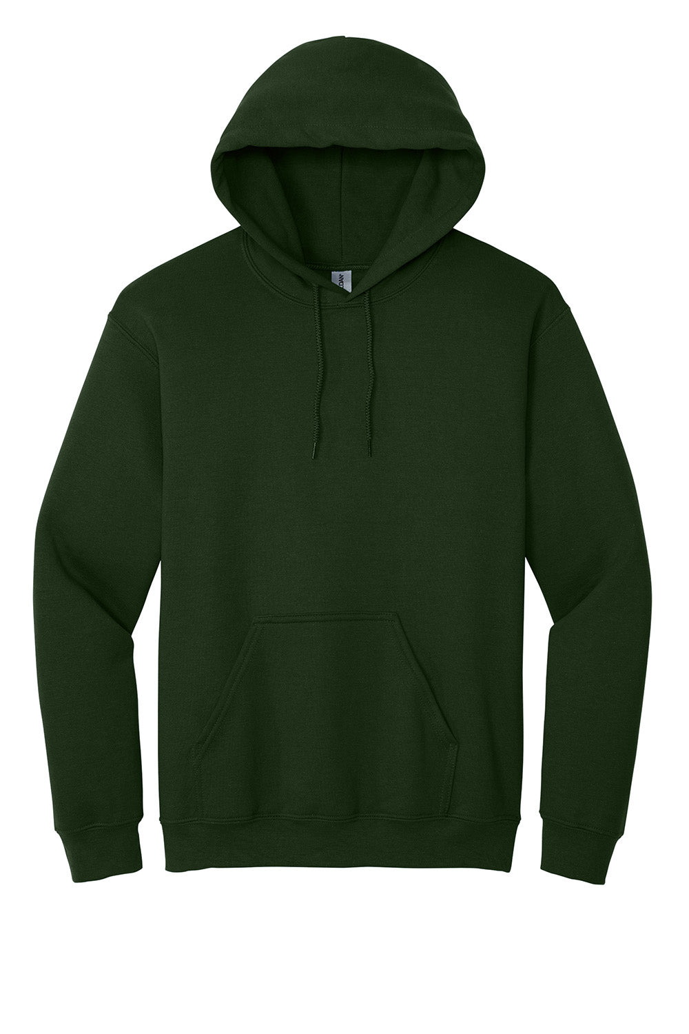 Gildan 18500/G185 Mens Pill Resistant Hooded Sweatshirt Hoodie w/ Pouch Pocket Forest Green Flat Front