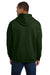 Gildan 18500/G185 Mens Pill Resistant Hooded Sweatshirt Hoodie w/ Pouch Pocket Forest Green Model Back