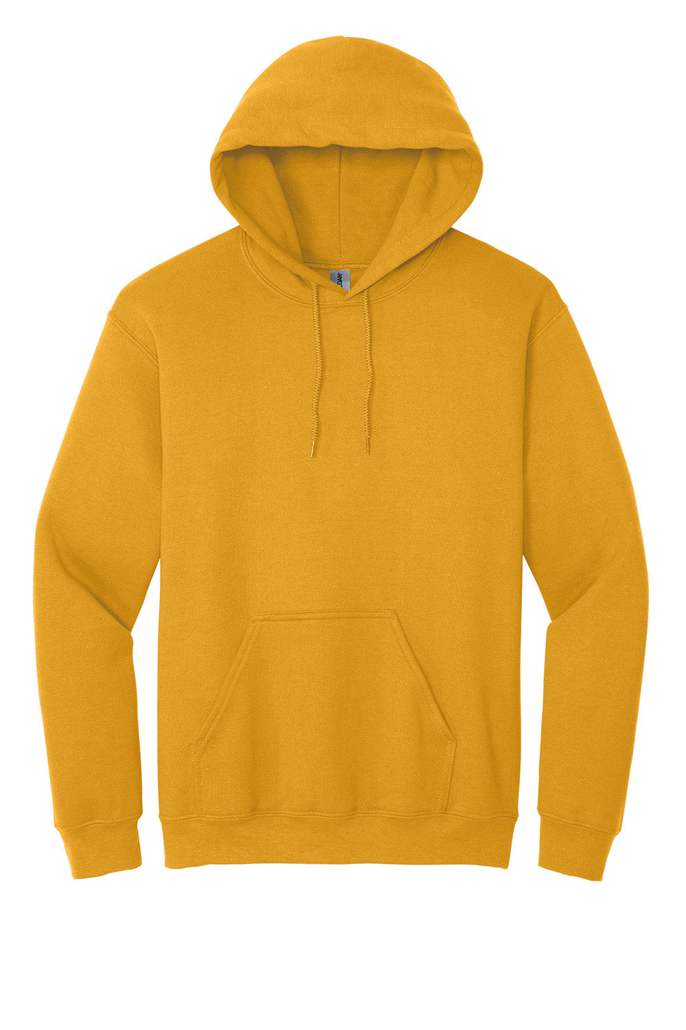 Gildan 18500/G185 Mens Pill Resistant Hooded Sweatshirt Hoodie w/ Pouch Pocket Gold Flat Front