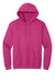 Gildan 18500/G185 Mens Pill Resistant Hooded Sweatshirt Hoodie w/ Pouch Pocket Heliconia Pink Flat Front