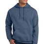 Gildan Mens Pill Resistant Hooded Sweatshirt Hoodie w/ Pouch Pocket - Indigo Blue