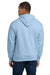 Gildan 18500/G185 Mens Pill Resistant Hooded Sweatshirt Hoodie w/ Pouch Pocket Light Blue Model Back