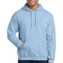 Gildan Mens Pill Resistant Hooded Sweatshirt Hoodie w/ Pouch Pocket - Light Blue