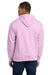 Gildan 18500/G185 Mens Pill Resistant Hooded Sweatshirt Hoodie w/ Pouch Pocket Light Pink Model Back