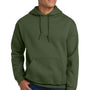 Gildan Mens Pill Resistant Hooded Sweatshirt Hoodie w/ Pouch Pocket - Military Green