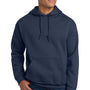 Gildan Mens Pill Resistant Hooded Sweatshirt Hoodie w/ Pouch Pocket - Navy Blue