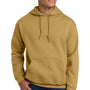 Gildan Mens Pill Resistant Hooded Sweatshirt Hoodie w/ Pouch Pocket - Old Gold