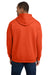 Gildan 18500/G185 Mens Pill Resistant Hooded Sweatshirt Hoodie w/ Pouch Pocket Orange Model Back