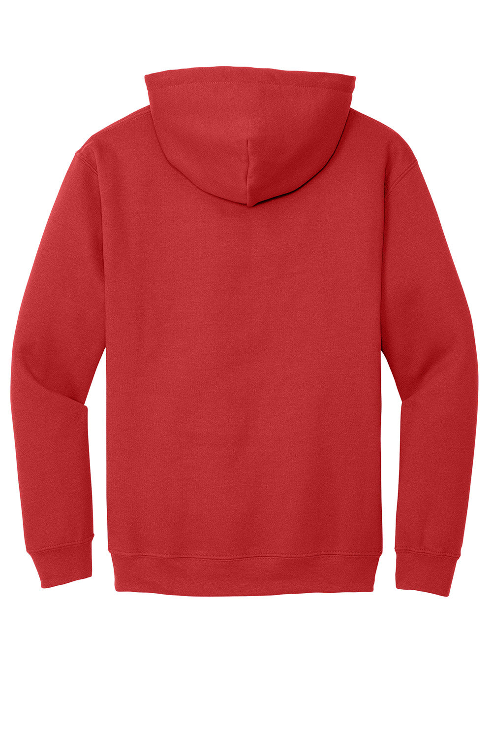 Gildan 18500/G185 Mens Pill Resistant Hooded Sweatshirt Hoodie w/ Pouch Pocket Red Flat Back