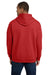 Gildan 18500/G185 Mens Pill Resistant Hooded Sweatshirt Hoodie w/ Pouch Pocket Red Model Back