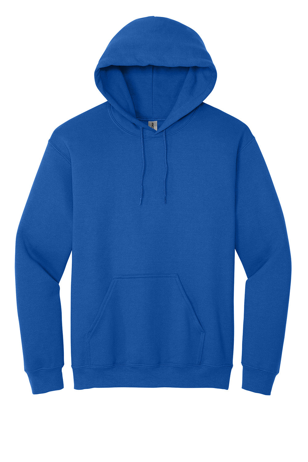 Gildan 18500/G185 Mens Pill Resistant Hooded Sweatshirt Hoodie w/ Pouch Pocket Royal Blue Flat Front