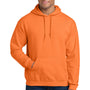 Gildan Mens Pill Resistant Hooded Sweatshirt Hoodie w/ Pouch Pocket - Safety Orange