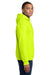 Gildan 18500/G185 Mens Pill Resistant Hooded Sweatshirt Hoodie w/ Pouch Pocket Safety Green Model Side