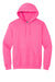 Gildan 18500/G185 Mens Pill Resistant Hooded Sweatshirt Hoodie w/ Pouch Pocket Safety Pink Flat Front