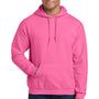 Gildan Mens Pill Resistant Hooded Sweatshirt Hoodie w/ Pouch Pocket - Safety Pink