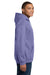 Gildan 18500/G185 Mens Pill Resistant Hooded Sweatshirt Hoodie w/ Pouch Pocket Violet Purple Model Side