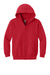 Gildan 18600B Youth Heavy Blend Full Zip Hooded Sweatshirt Hoodie w/ Pockets Red Flat Front