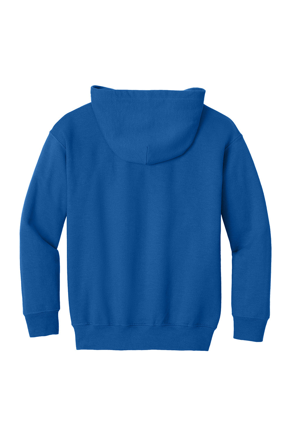 Gildan 18600B Youth Heavy Blend Full Zip Hooded Sweatshirt Hoodie w/ Pockets Royal Blue Flat Back