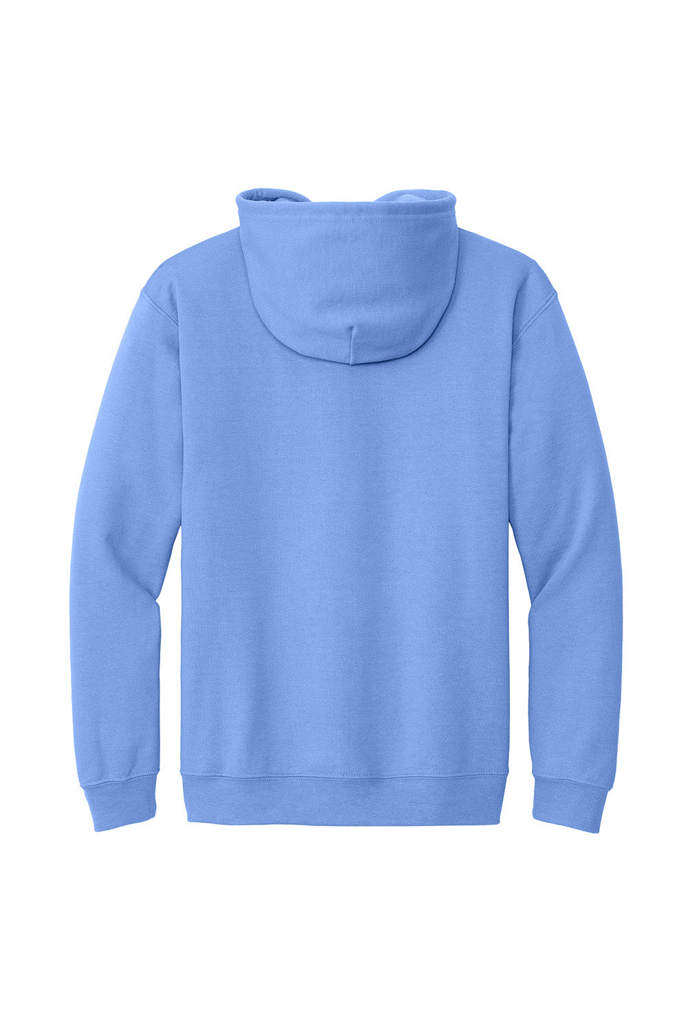 Gildan 18600/G186 Mens Pill Resistant Full Zip Hooded Sweatshirt Hoodie w/ Pockets Carolina Blue Flat Back