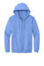 Gildan 18600/G186 Mens Pill Resistant Full Zip Hooded Sweatshirt Hoodie w/ Pockets Carolina Blue Flat Front