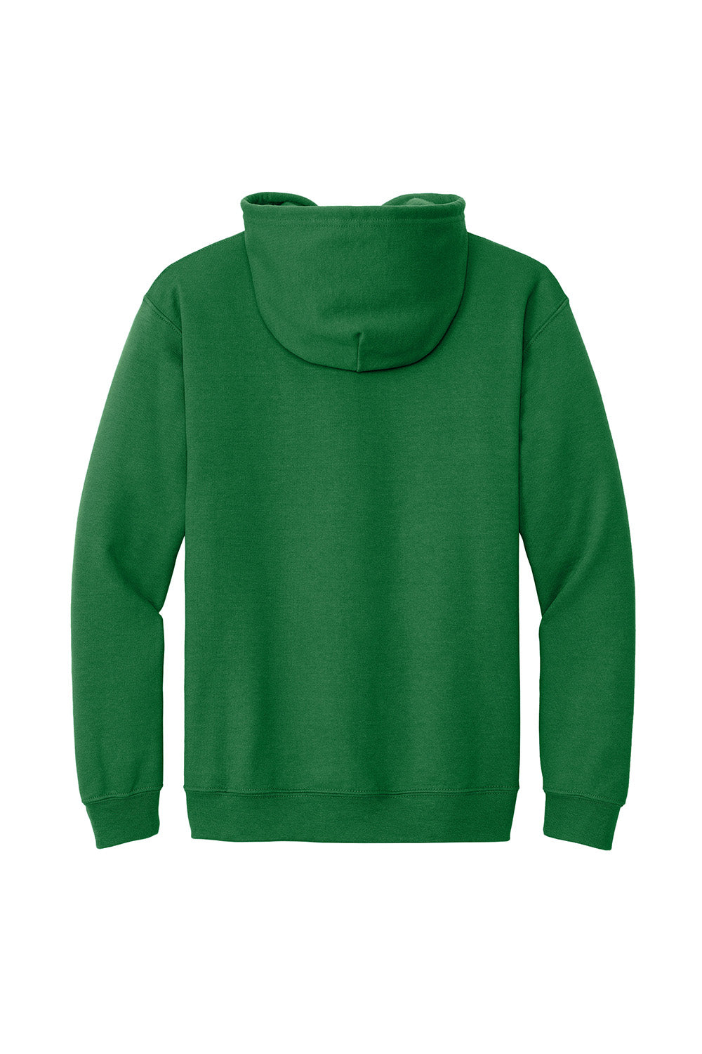 Gildan 18600/G186 Mens Pill Resistant Full Zip Hooded Sweatshirt Hoodie w/ Pockets Irish Green Flat Back