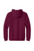 Gildan 18600/G186 Mens Pill Resistant Full Zip Hooded Sweatshirt Hoodie w/ Pockets Maroon Flat Back