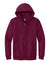 Gildan 18600/G186 Mens Pill Resistant Full Zip Hooded Sweatshirt Hoodie w/ Pockets Maroon Flat Front