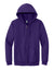 Gildan 18600/G186 Mens Pill Resistant Full Zip Hooded Sweatshirt Hoodie w/ Pockets Purple Flat Front