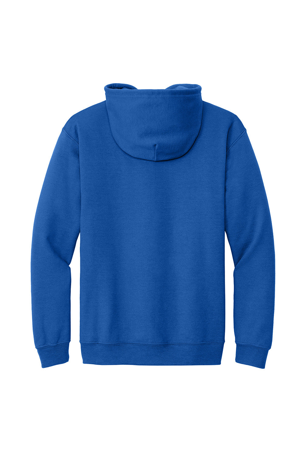 Gildan 18600/G186 Mens Pill Resistant Full Zip Hooded Sweatshirt Hoodie w/ Pockets Royal Blue Flat Back