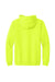 Gildan 18600/G186 Mens Pill Resistant Full Zip Hooded Sweatshirt Hoodie w/ Pockets Safety Green Flat Back