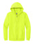 Gildan 18600/G186 Mens Pill Resistant Full Zip Hooded Sweatshirt Hoodie w/ Pockets Safety Green Flat Front