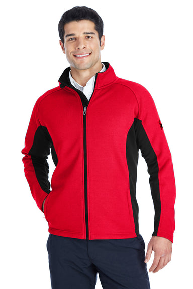 Spyder 187330 Mens Constant Full Zip Sweater Fleece Jacket Red/Black Model Front