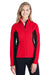 Spyder 187335 Womens Constant Full Zip Sweater Fleece Jacket Red/Black Model Front