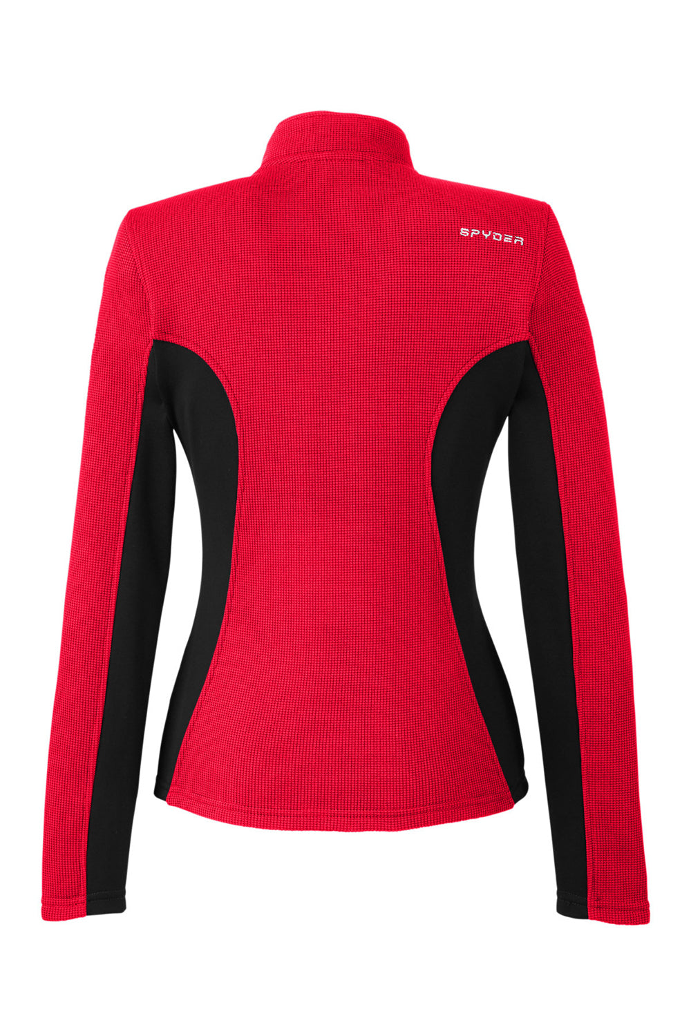 Spyder 187335 Womens Constant Full Zip Sweater Fleece Jacket Red/Black Flat Back