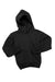 Hanes P470/P473 Youth EcoSmart Print Pro XP Pill Resistant Hooded Sweatshirt Hoodie w/ Pouch Pocket Black Flat Front