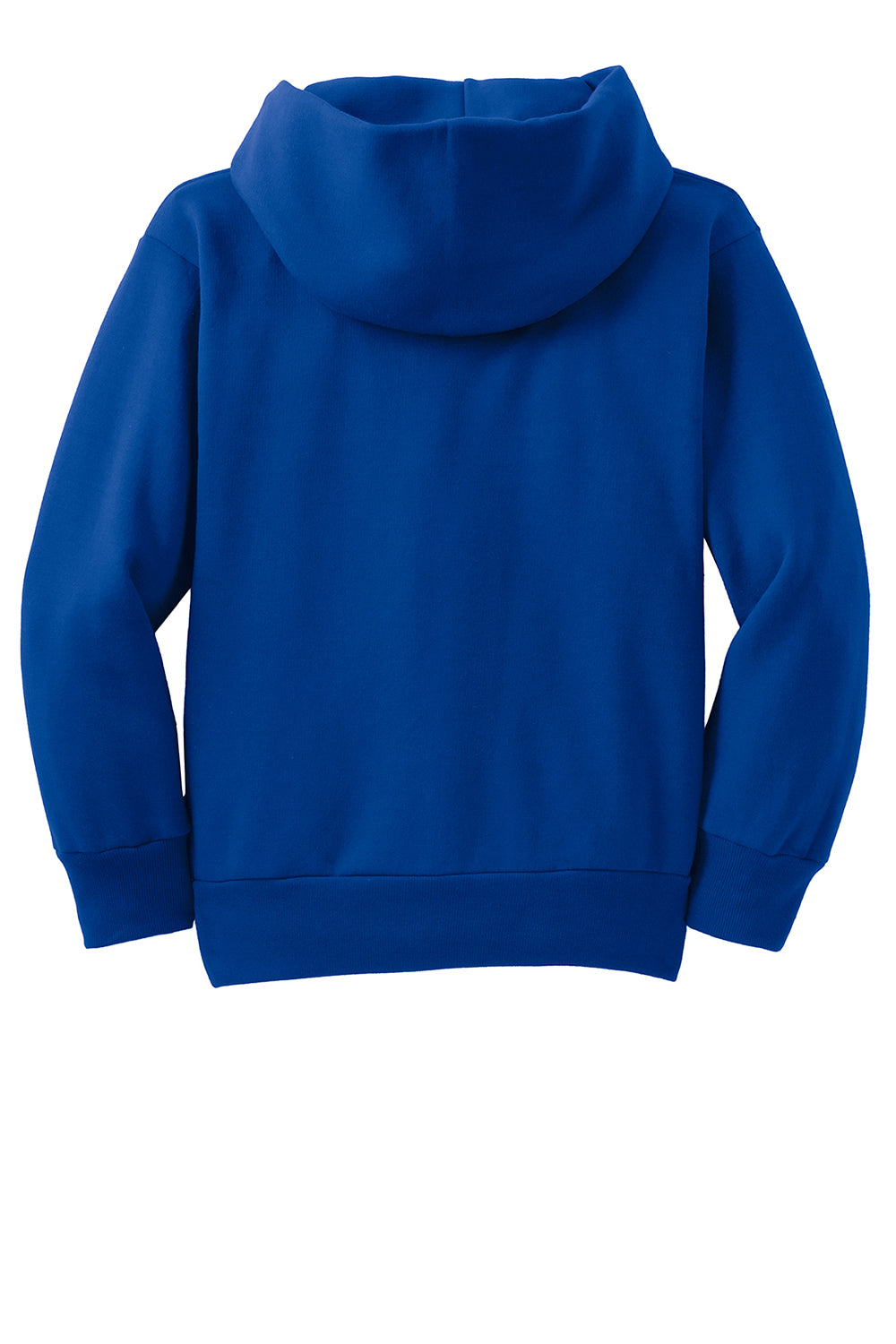 Hanes P470/P473 Youth EcoSmart Print Pro XP Pill Resistant Hooded Sweatshirt Hoodie w/ Pouch Pocket Deep Royal Blue Flat Back