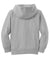 Hanes P470/P473 Youth EcoSmart Print Pro XP Pill Resistant Hooded Sweatshirt Hoodie w/ Pouch Pocket Light Steel Grey Flat Back